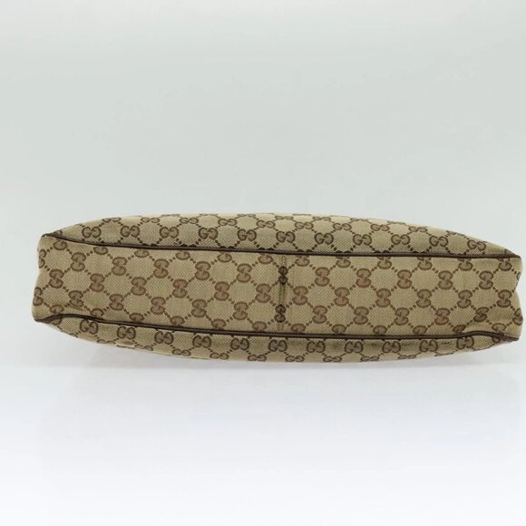 GUCCI GG Canvas Shoulder Bag Beige Silver 121023 Auth - Picture 9 of 16